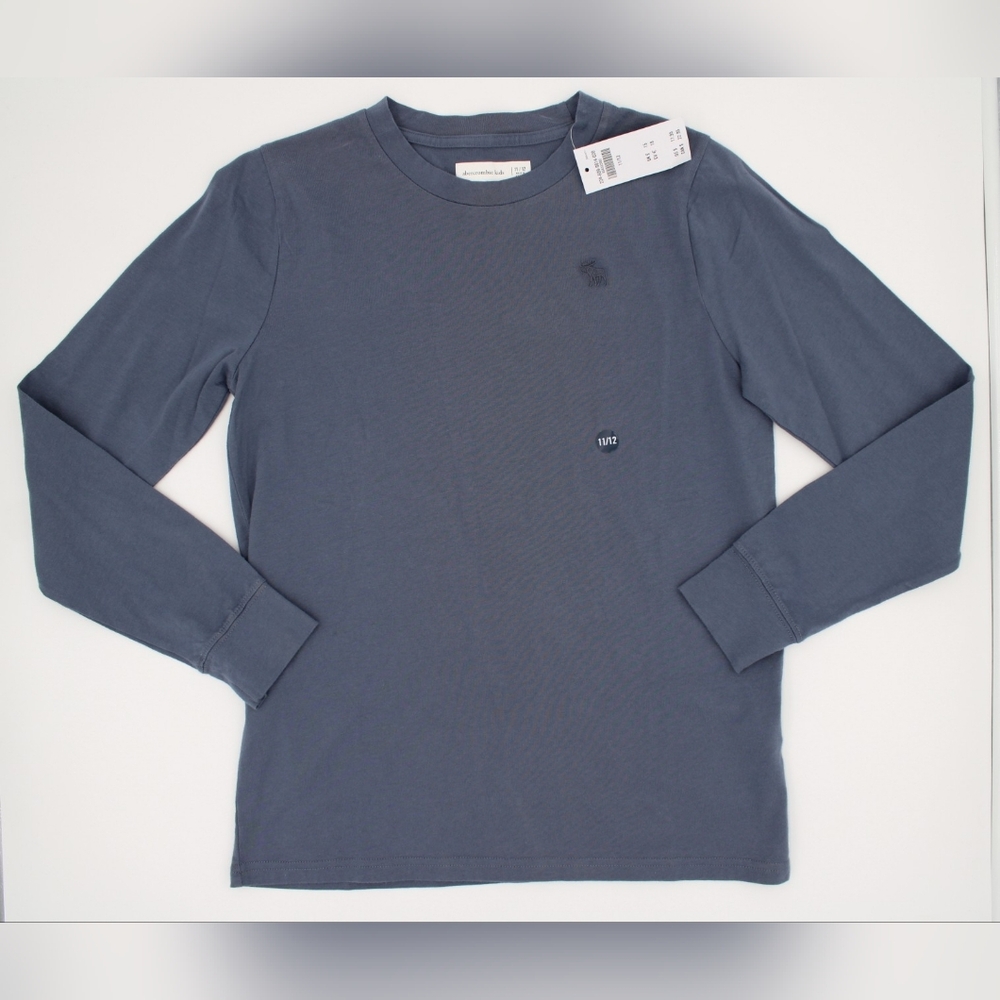 Abercrombie Kids A&F Essentials Blue Long Sleeve T-Shirt 11/12